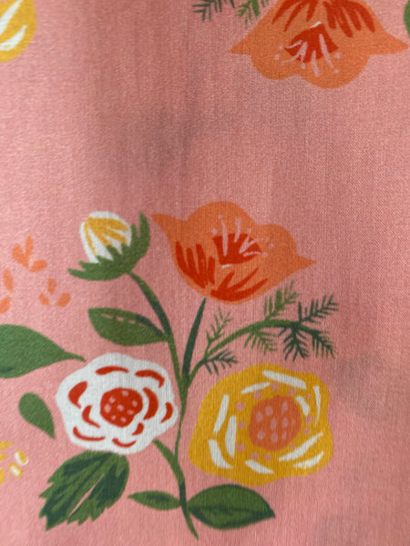 Coral floral summer pyjamas, shorts & cami