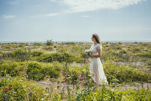 'Skye' Chantilly lace bridal dress