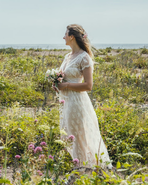'Skye' Chantilly lace bridal dress