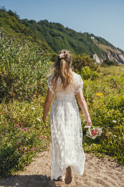 'Skye' Chantilly lace bridal dress