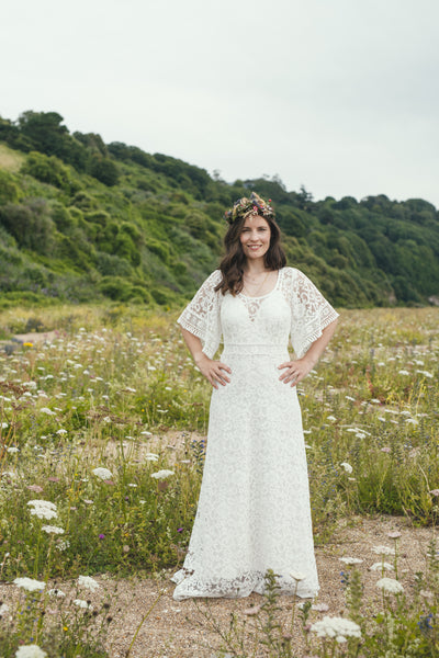 'Georgia' cotton lace bridal dress
