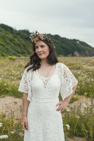 'Georgia' cotton lace bridal dress