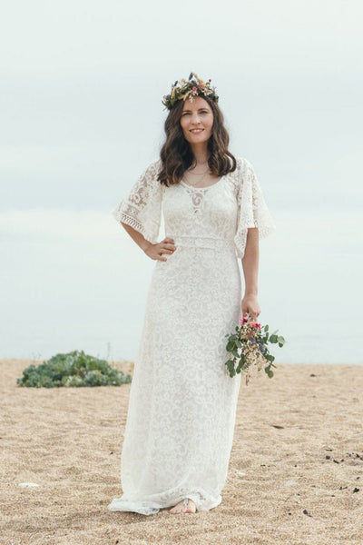 'Georgia' cotton lace bridal dress