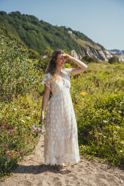 'Skye' Chantilly lace bridal dress