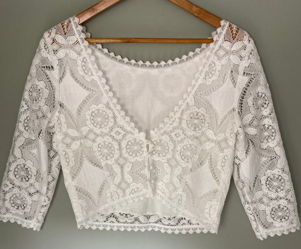 ‘Juliette' top in cotton lace