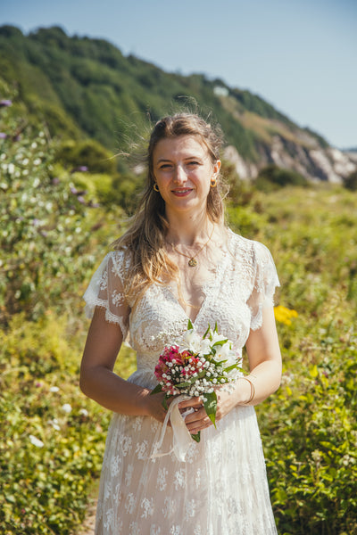 'Skye' Chantilly lace bridal dress