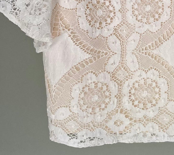 ‘Bronwyn’ cotton lace top