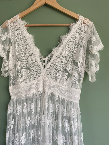 'Skye' Chantilly lace bridal dress