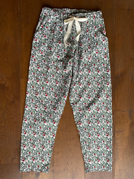 Winter berry organic cotton pyjamas trousers