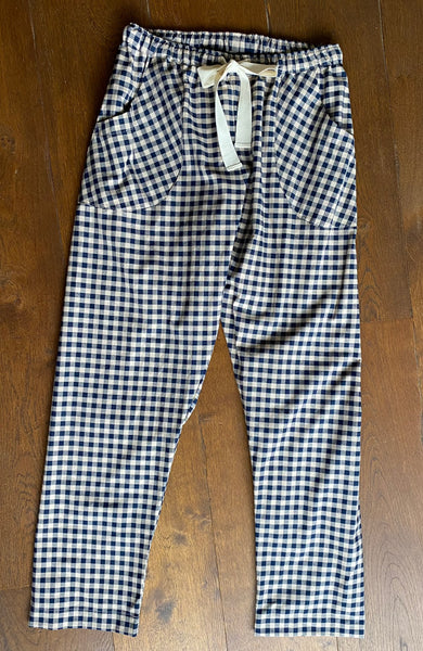 Gingham organic cotton pyjamas trousers