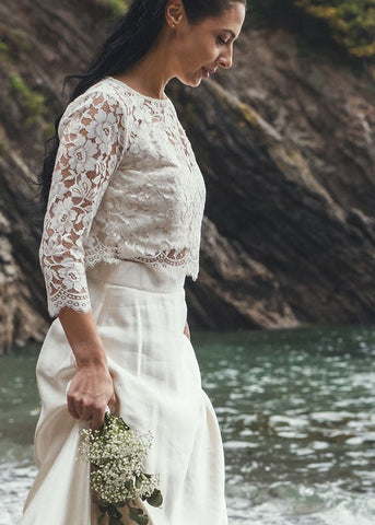 ‘Sophie' floral lace top