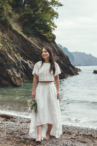 ‘Ithaca' linen bridal skirt