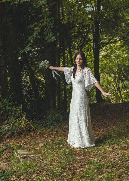 'Georgia' cotton lace bridal dress