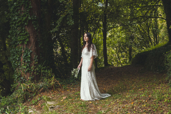 'Georgia' cotton lace bridal dress