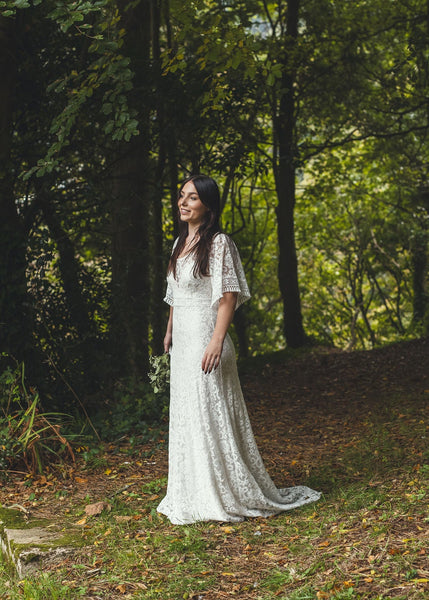 'Georgia' cotton lace bridal dress