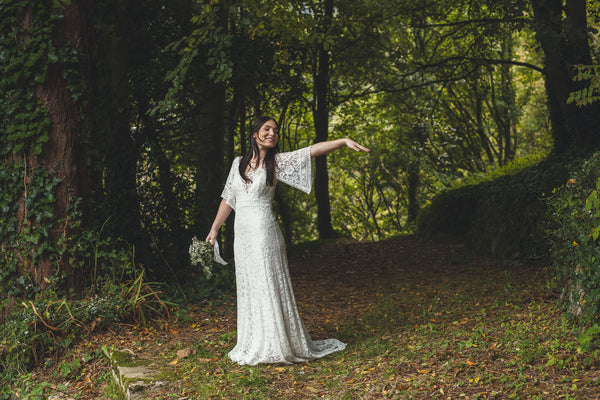 'Georgia' cotton lace bridal dress
