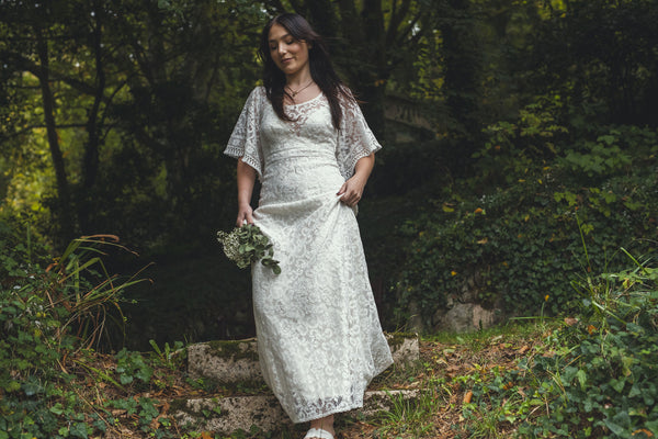 'Georgia' cotton lace bridal dress