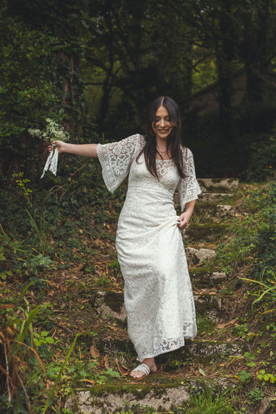 'Georgia' cotton lace bridal dress