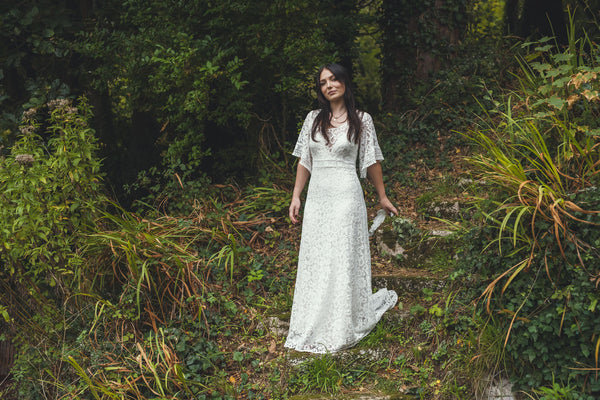'Georgia' cotton lace bridal dress