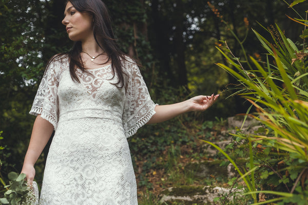 'Georgia' cotton lace bridal dress