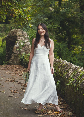 ‘Santorini' Linen Dress