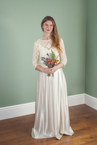 ‘Florence' Hemp/silk bridal skirt