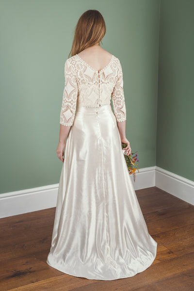 ‘Florence' Hemp/silk bridal skirt