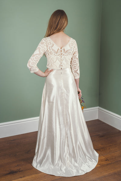 ‘Florence' Hemp/silk bridal skirt