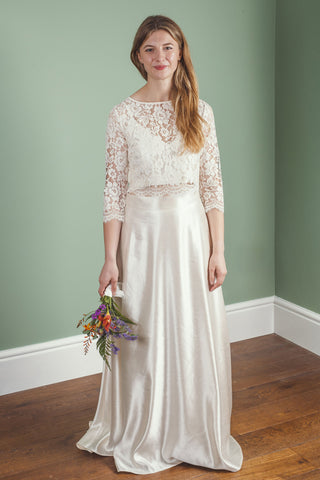 ‘Florence' Hemp/silk bridal skirt