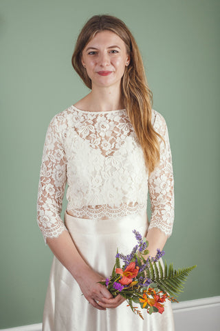 ‘Sophie' floral lace top