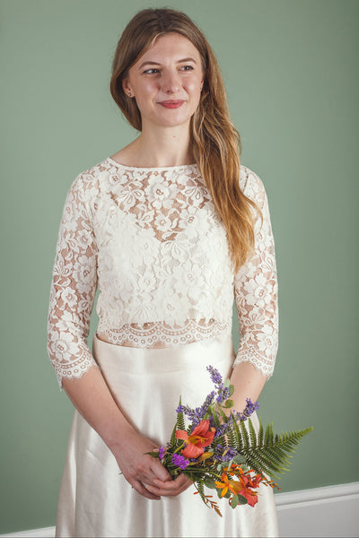 ‘Sophie' floral lace top