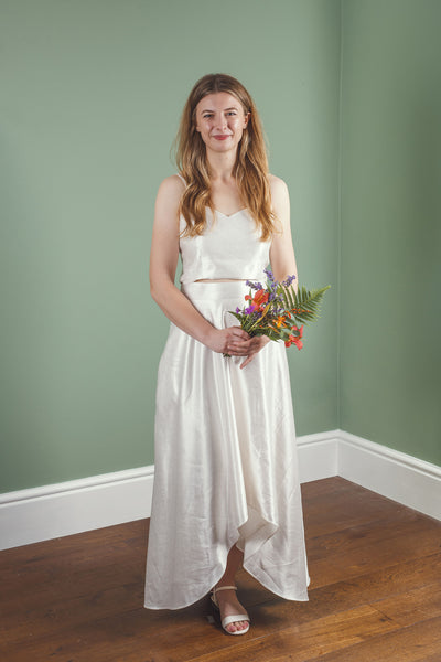 Sweetheart hemp/silk cami top,
