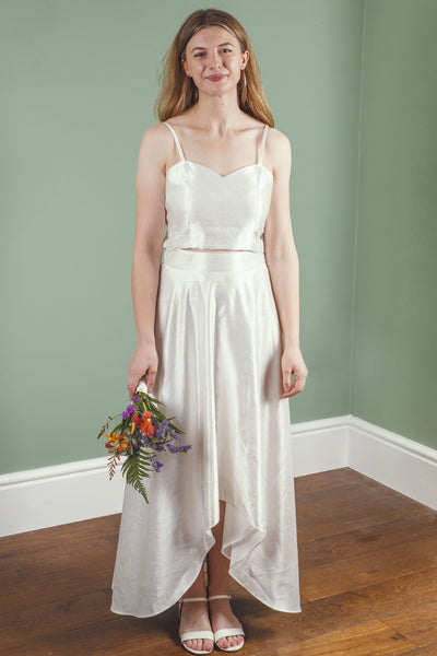 Sweetheart hemp/silk cami top,