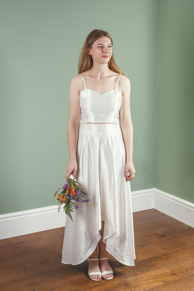 Sweetheart hemp/silk cami top,