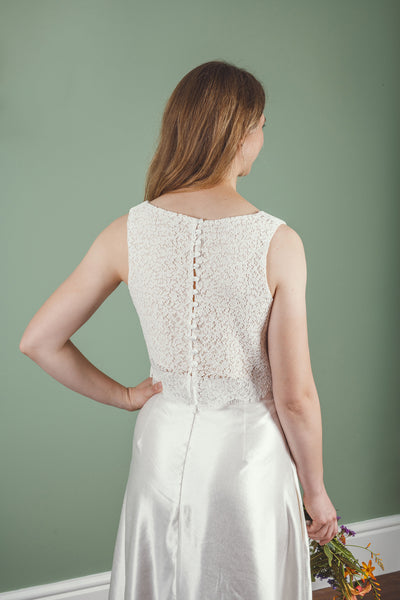‘Elena' cotton lace top