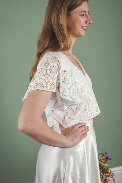‘Bronwyn’ cotton lace top