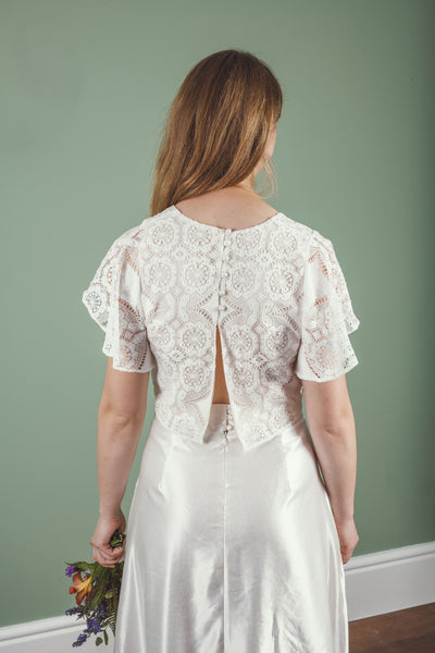 ‘Bronwyn’ cotton lace top