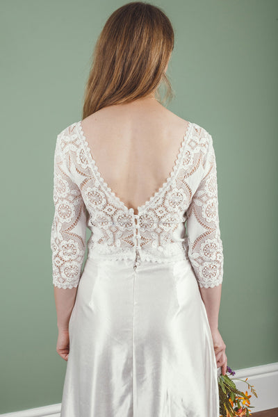 ‘Juliette' top in cotton lace