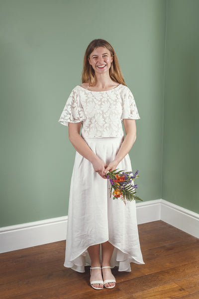 ‘Ithaca' linen bridal skirt