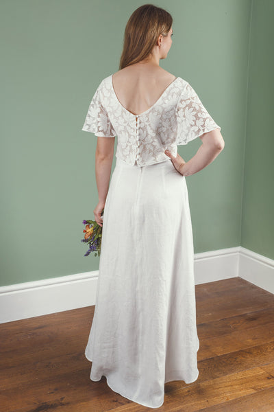 ‘Ithaca' linen bridal skirt