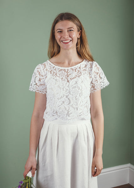 ‘Ithaca' linen bridal skirt