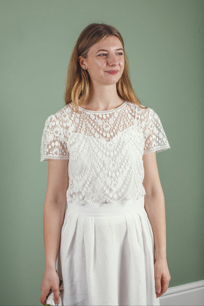‘Ithaca' linen bridal skirt