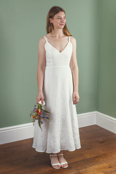 ‘Santorini' Linen Dress