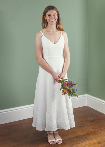‘Santorini' Linen Dress