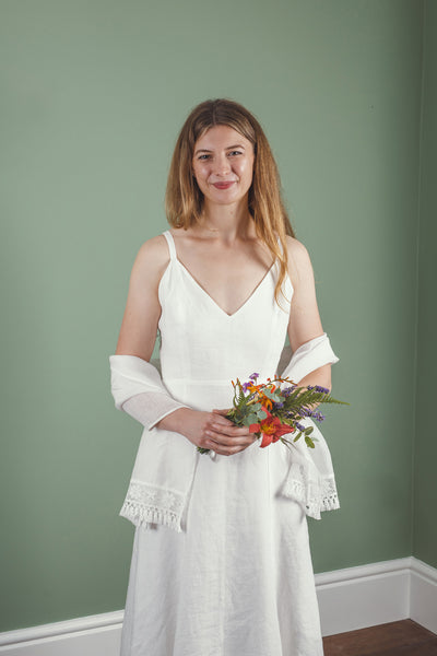 ‘Santorini' Linen Dress