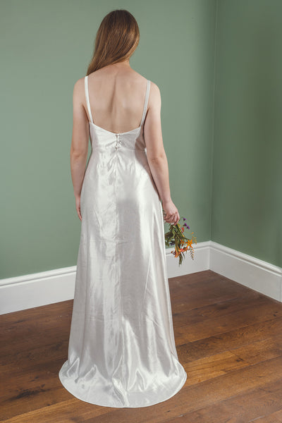 ‘Iris' Long Hemp Silk Wedding Dress