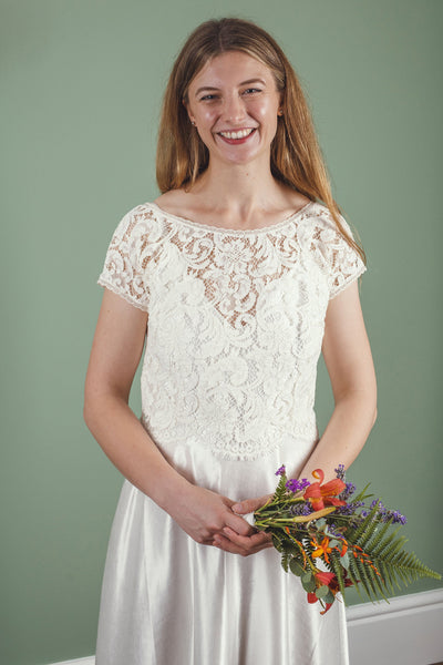 ‘Charlie' low back lace top