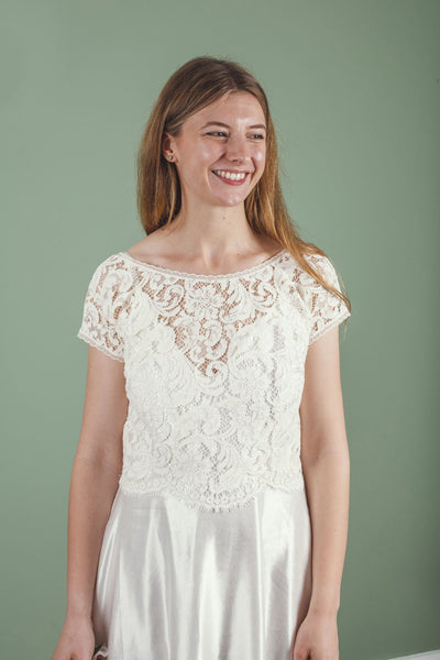 ‘Charlie' low back lace top