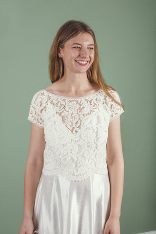 ‘Charlie' low back lace top