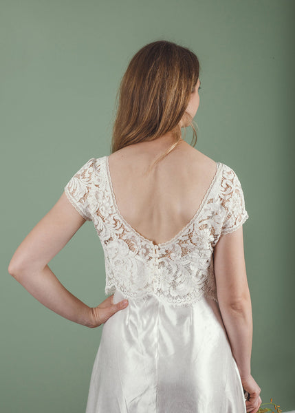 ‘Charlie' low back lace top
